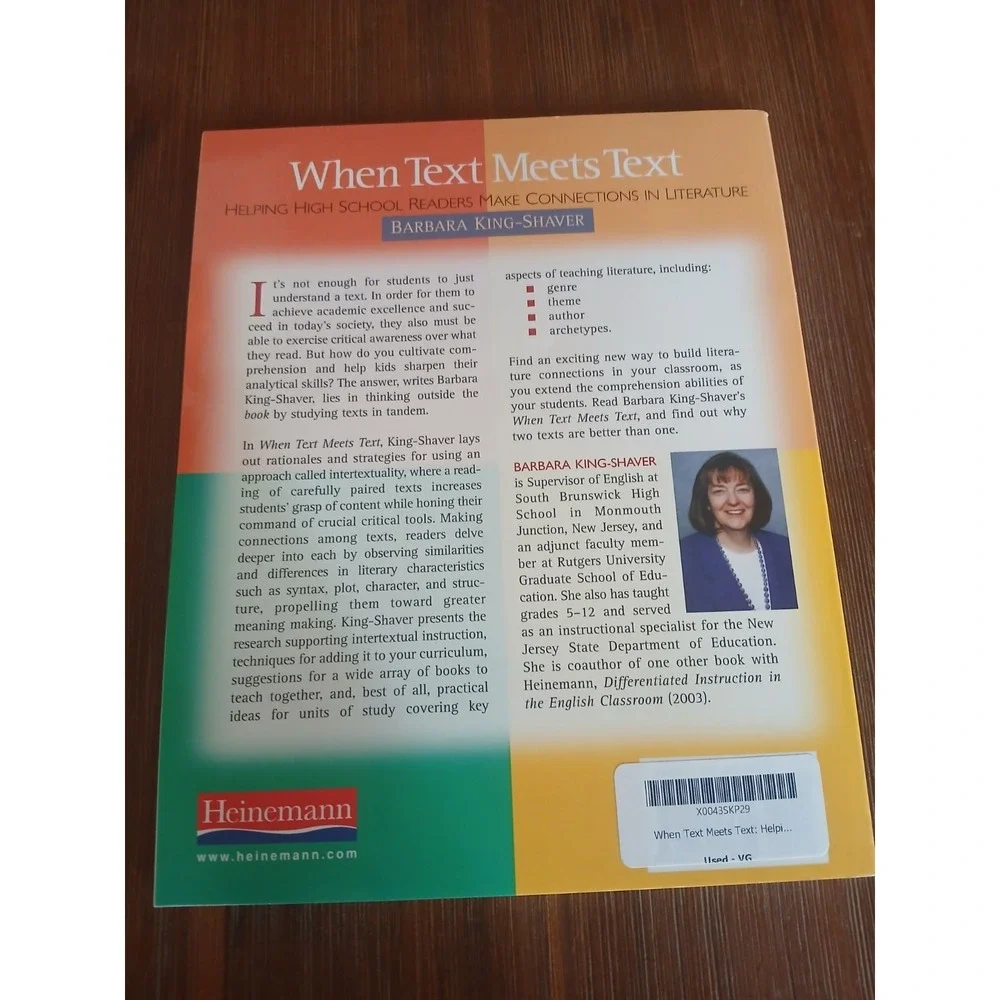 When Text Meets Text: Helping High School Readers Make‎ Connection